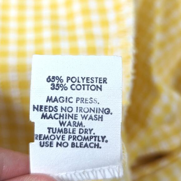 Vintage Magic Years Outfit Girls Size 18-24m Yellow Gingham Tank Shorts - Picture 6 of 7